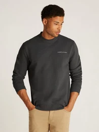 Sweatshirt TJM REG LINEAR CREW EXT mit Logostickerei
