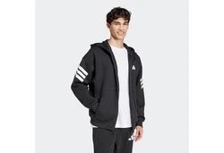 adidas Sportswear Sportsweatjacke FI 3S Schwarz/Dunkelgrau/Hellgrau
