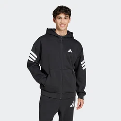 adidas Sportswear Sportsweatjacke FI 3S Schwarz/Dunkelgrau/Hellgrau