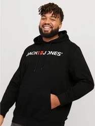 Jack & Jones Kapuzensweatshirt JJECORP OLD LOGO SWEAT HOOD NOOS mit Logo Print Schwarz/Braun/Hellblau