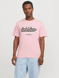 Rundhalsshirt JJELOGO TEE SS O-NECK 2 COL SS25 SN mit Logo Print