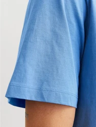 Jack & Jones T-Shirt JJELOGO TEE SS O-NECK 2 COL SS25 SN Blau/Hellblau