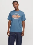 Jack & Jones T-Shirt JJELOGO TEE SS O-NECK 2 COL SS25 SN Blau/Hellblau
