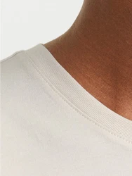 Jack & Jones T-Shirt JJELOGO TEE SS O-NECK 2 COL SS25 SN Khaki/Hellblau/Blau/Beige/Weiß