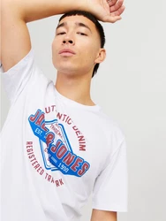 Jack & Jones T-Shirt JJELOGO TEE SS O-NECK 2 COL SS25 SN Weiß/Creme