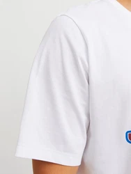 Jack & Jones T-Shirt JJELOGO TEE SS O-NECK 2 COL SS25 SN Weiß/Creme