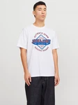 Jack & Jones T-Shirt JJELOGO TEE SS O-NECK 2 COL SS25 SN Weiß/Creme