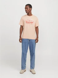 Jack & Jones T-Shirt JJELOGO TEE SS O-NECK 2 COL SS25 SN Orange/Gelb/Khaki/Rosa/Beige