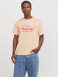 Rundhalsshirt JJELOGO TEE SS O-NECK 2 COL SS25 SN mit Logo Print