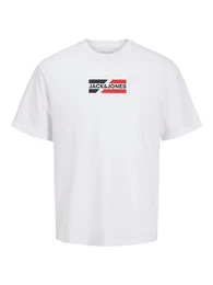 Rundhalsshirt JJECORP GRAPHIC TEE SS O-NECK NOOS mit Logo Print