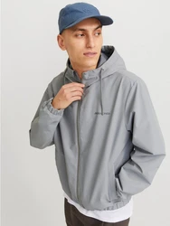 Jack & Jones Blouson JJELEGACY LIGHT JACKET HOOD NOOS Grau/Hellgrau/Blau/Hellblau