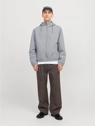 Jack & Jones Blouson JJELEGACY LIGHT JACKET HOOD NOOS Grau/Hellgrau/Blau/Hellblau