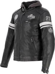 Helstons Motorradjacke Riposte Grau/Dunkelgrün/Dunkelgrau/Schwarz