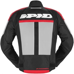 SpiDi Motorradjacke Progressive Net WindOut Rot/Grau