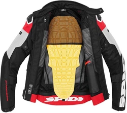 SpiDi Motorradjacke Progressive Net WindOut Rot/Grau