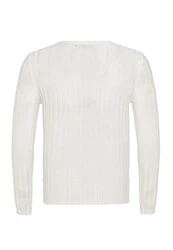 RedBridge Strickpullover Broken Arrow Weiß/Creme/Rosa/Rot