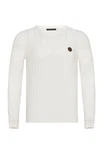 RedBridge Strickpullover Broken Arrow Weiß/Creme/Rosa/Rot