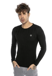 RedBridge Strickpullover Broken Arrow Schwarz