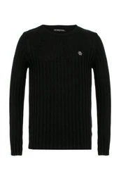 RedBridge Strickpullover Broken Arrow Schwarz