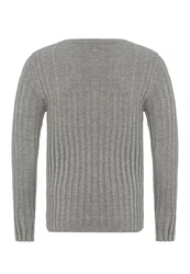 RedBridge Strickpullover Broken Arrow Grau/Hellgrau/Dunkelgrau