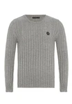 RedBridge Strickpullover Broken Arrow Grau/Hellgrau/Dunkelgrau