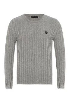 RedBridge Strickpullover Broken Arrow Grau/Hellgrau/Dunkelgrau