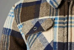 RST Motorradjacke Brushed Hemd Braun/Blau/Beige