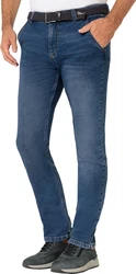 HENSON&HENSON Chinohose Hellblau/Dunkelblau/Blau
