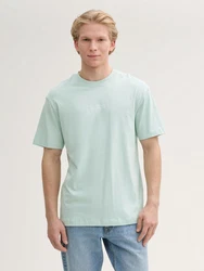 TOM TAILOR Denim T-Shirt Relaxed Fit Grün/Hellgrün/Hellblau/Türkis