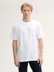 TOM TAILOR Denim T-Shirt Relaxed Fit Weiß/Creme