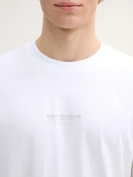 TOM TAILOR Denim T-Shirt Relaxed Fit Weiß/Creme