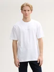 TOM TAILOR Denim T-Shirt Relaxed Fit Weiß/Creme