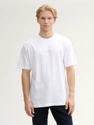 TOM TAILOR Denim T-Shirt Relaxed Fit Weiß/Creme