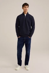 WE Fashion Sweater Dunkelblau/Blau