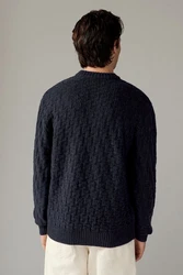 Next Rundhalspullover Regular Fit Dunkelblau/Blau