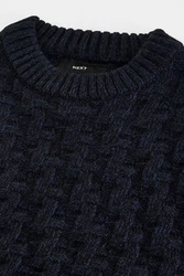 Next Rundhalspullover Regular Fit Dunkelblau/Blau