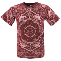T-Shirt Tibet & Buddhist Art T-Shirt, Flower of Life.. alternative Bekleidung