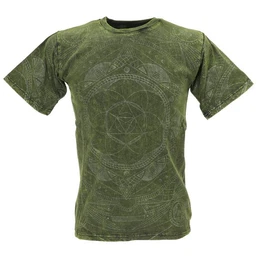 T-Shirt Tibet & Buddhist Art T-Shirt, Flower of Life.. alternative Bekleidung