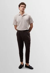Antioch Strandhose High Waist Belted Dunkelbraun/Khaki/Dunkelrot/Braun