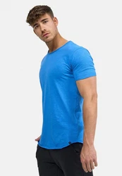 Indicode Kurzarmshirt Willbur Tee Hellblau/Blau