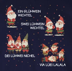 Shirtracer Rundhalsshirt Ein Glühwein Zwei Glühwein 
