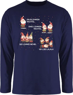 Shirtracer Rundhalsshirt Ein Glühwein Zwei Glühwein Shirtracer Rundhalsshirt Ein Glühwein Zwei Glühwein