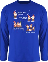 Shirtracer Rundhalsshirt Ein Glühwein Zwei Glühwein Blau/Rosa