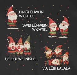 Shirtracer Tanktop Ein Glühwein Zwei Glühwein Wichtel Weihnachten Rot/Silber/Schwarz/Braun/Blau