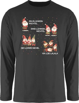 Shirtracer Rundhalsshirt Ein Glühwein Zwei Glühwein Shirtracer Rundhalsshirt Ein Glühwein Zwei Glühwein