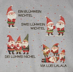 Shirtracer Rundhalsshirt Ein Glühwein Swei Glühwein 