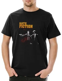 Print-Shirt Hate Couture Hate Fiction HC Herren T-Shirt Pulp Vincent Tarantino (1-tlg) Vega Kult Mia Movie