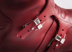 Stylmartin Continental Motorradstiefel Rot/Dunkelrot