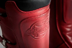Stylmartin Continental Motorradstiefel Rot/Dunkelrot