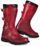 Stylmartin Continental Motorradstiefel Rot/Dunkelrot